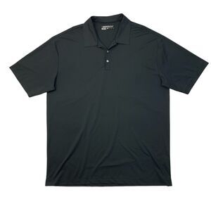 Nike Polo Shirt Mens XL Extra Large Black Elite Series Dri Fit Performance Golf
